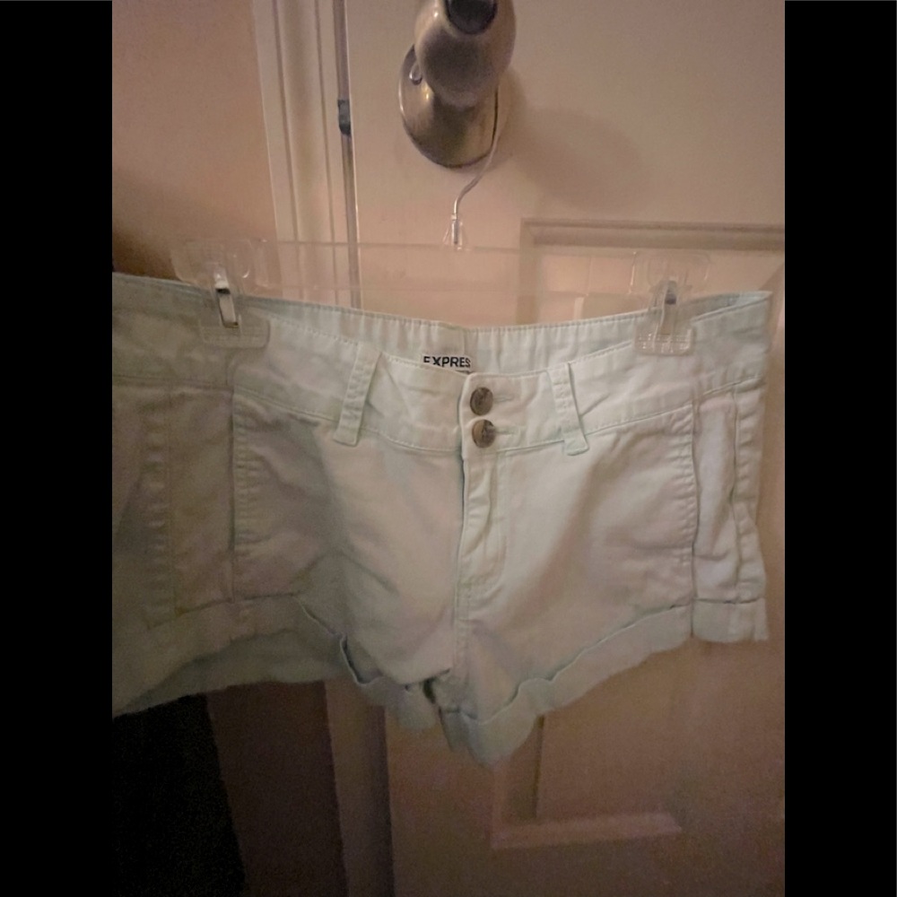 Light blue Express short chino shorts. Size 8. So cute on